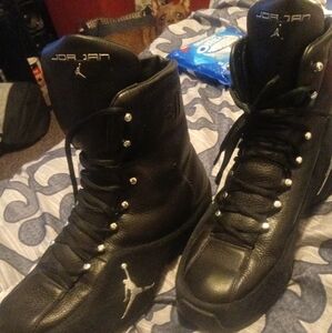 Jordan Roy Jones Jr Black High-Top Men's Boots
